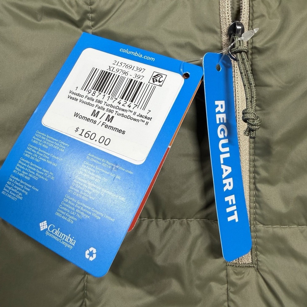 Columbia Sportswear Women's Voodoo Falls 590 TurboDown II Jacket Medium Green - Picture 3 of 8